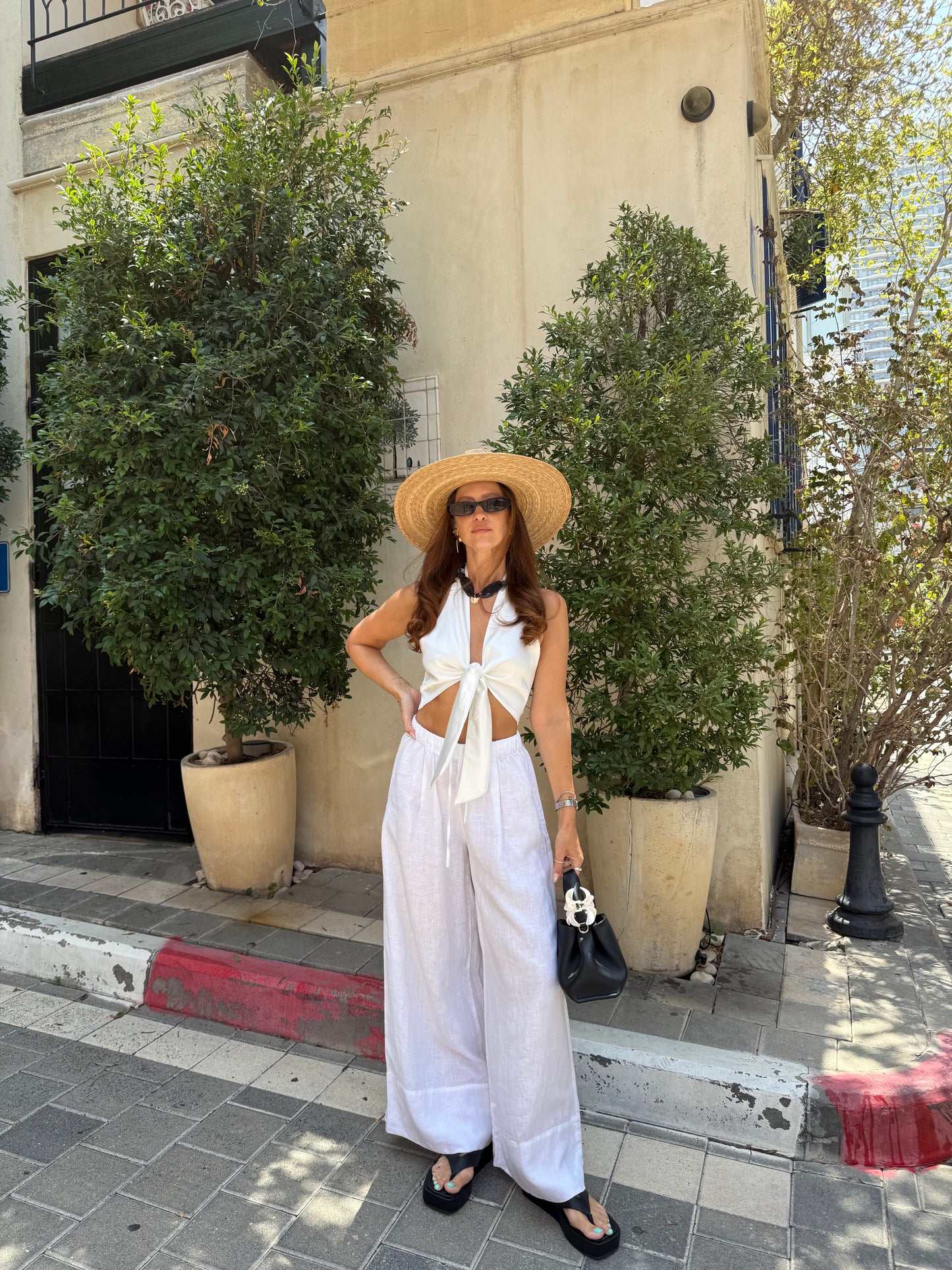 Black bandana necklace