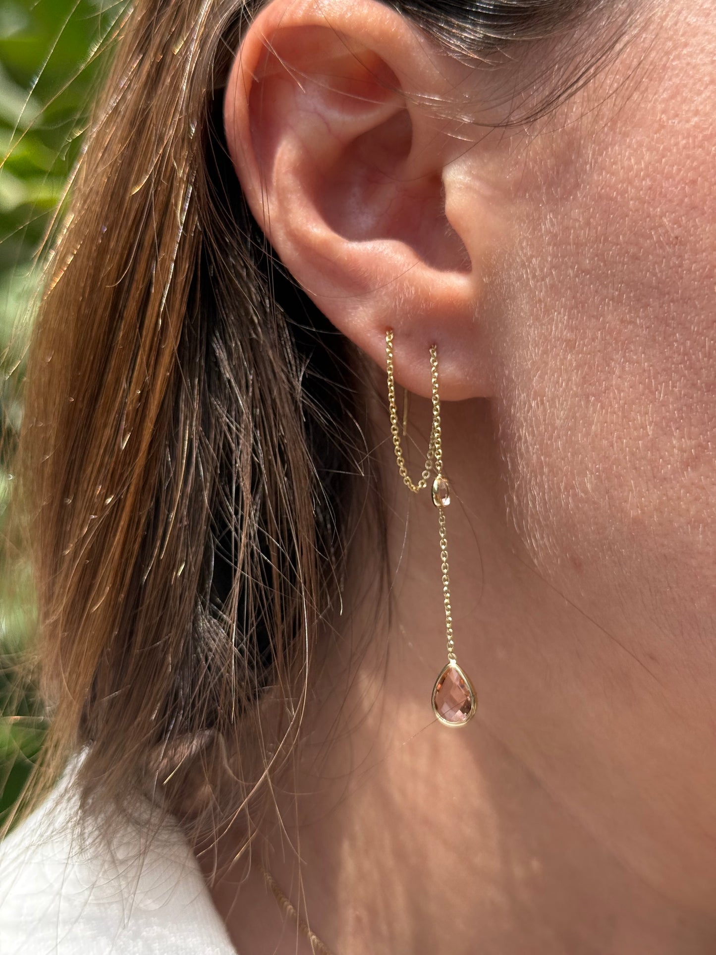 Wire  gold plated earrings