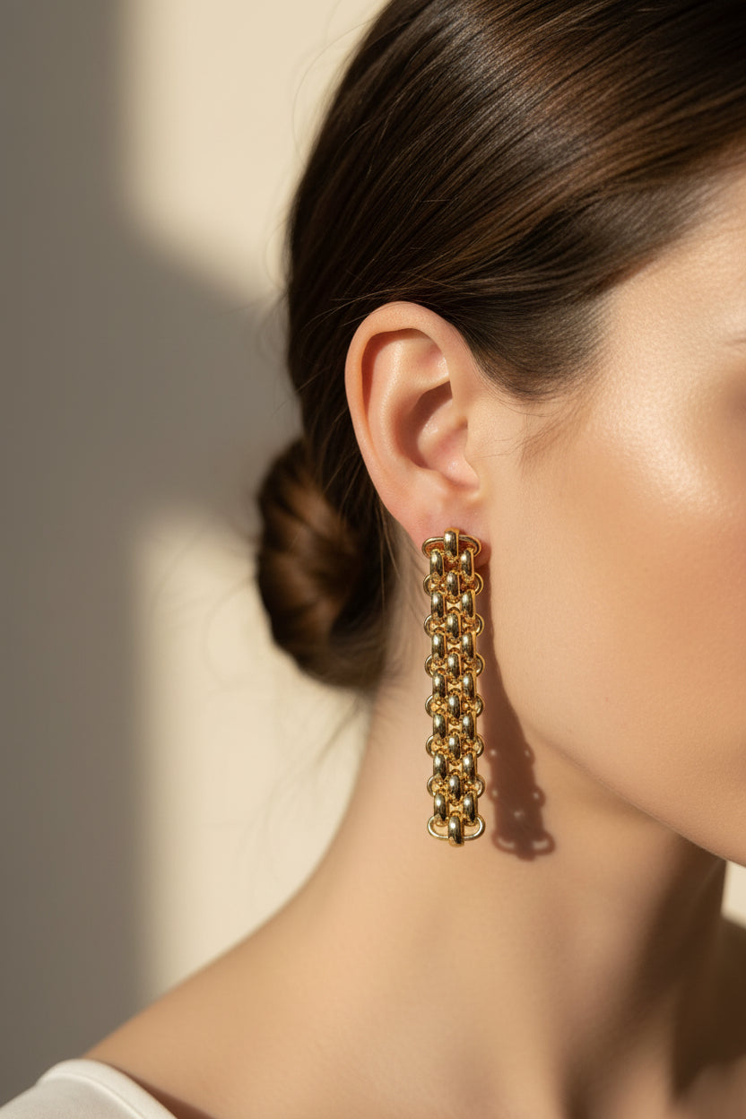 Bold chain earings
