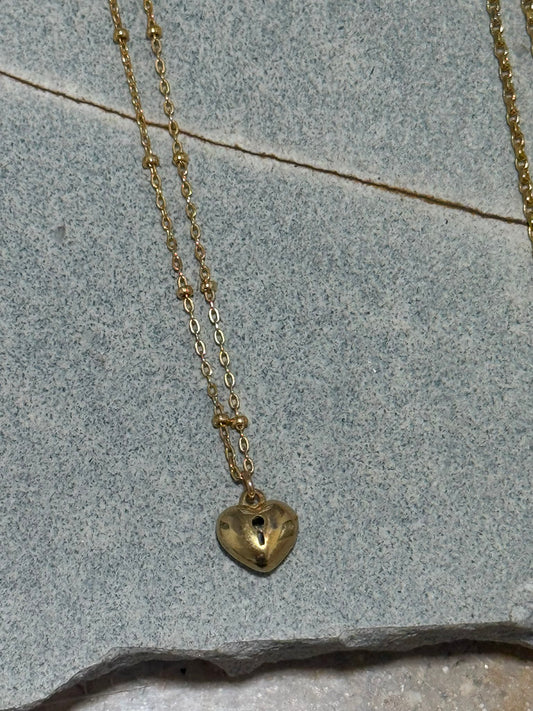 Locked heart necklace
