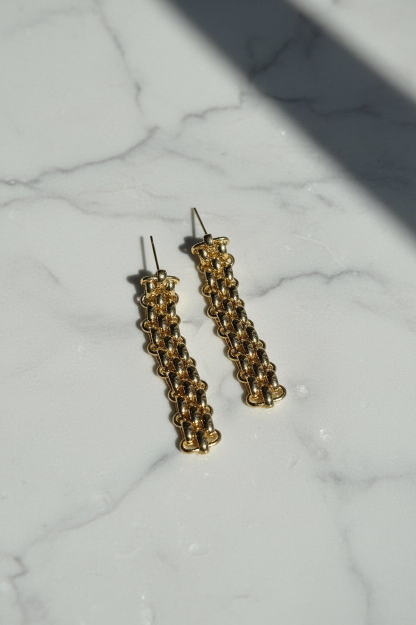 Bold chain earings